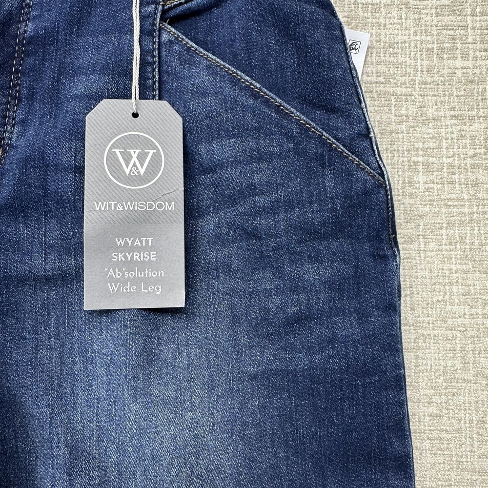 Wit & Wisdom Indigo Wide-Leg Jeans - Picture 8 of 15